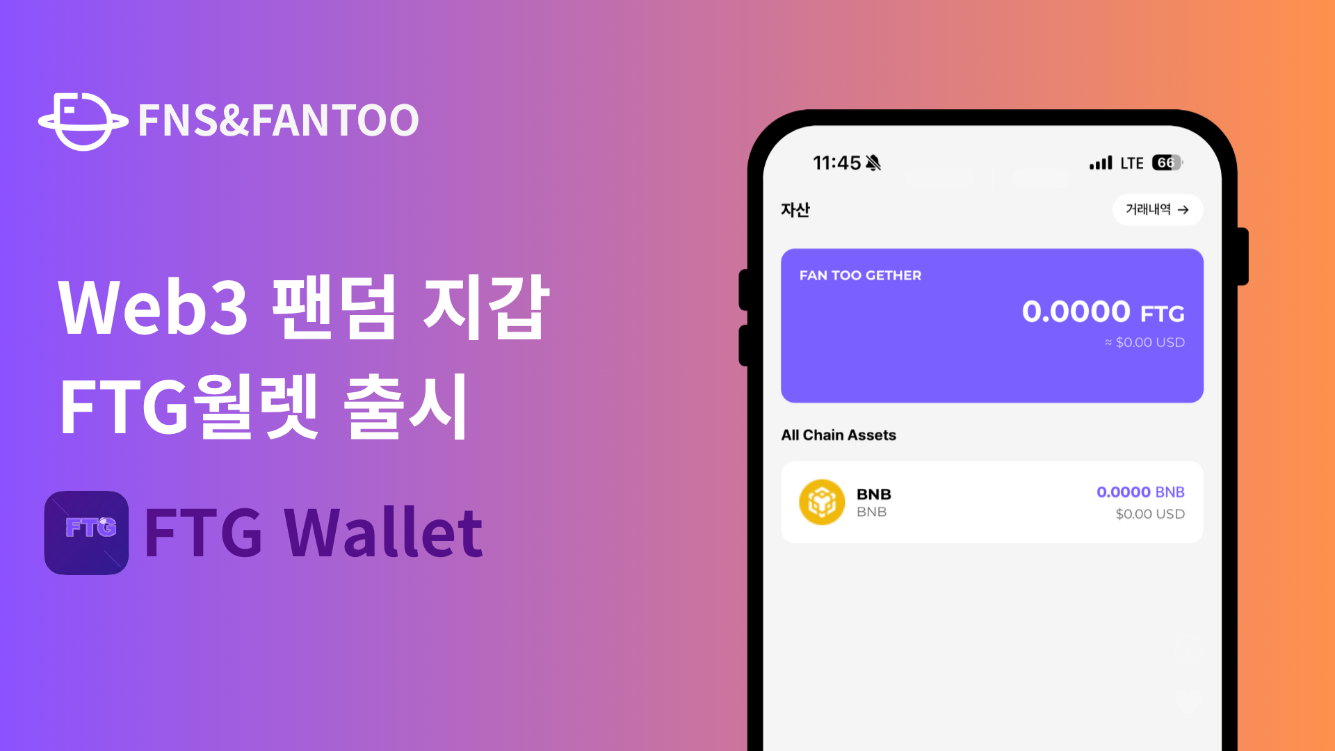 FTG 월렛 서비스 오픈